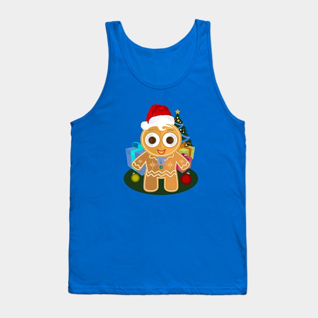 Christmas - Ginger Bread Man Tank Top by adamzworld